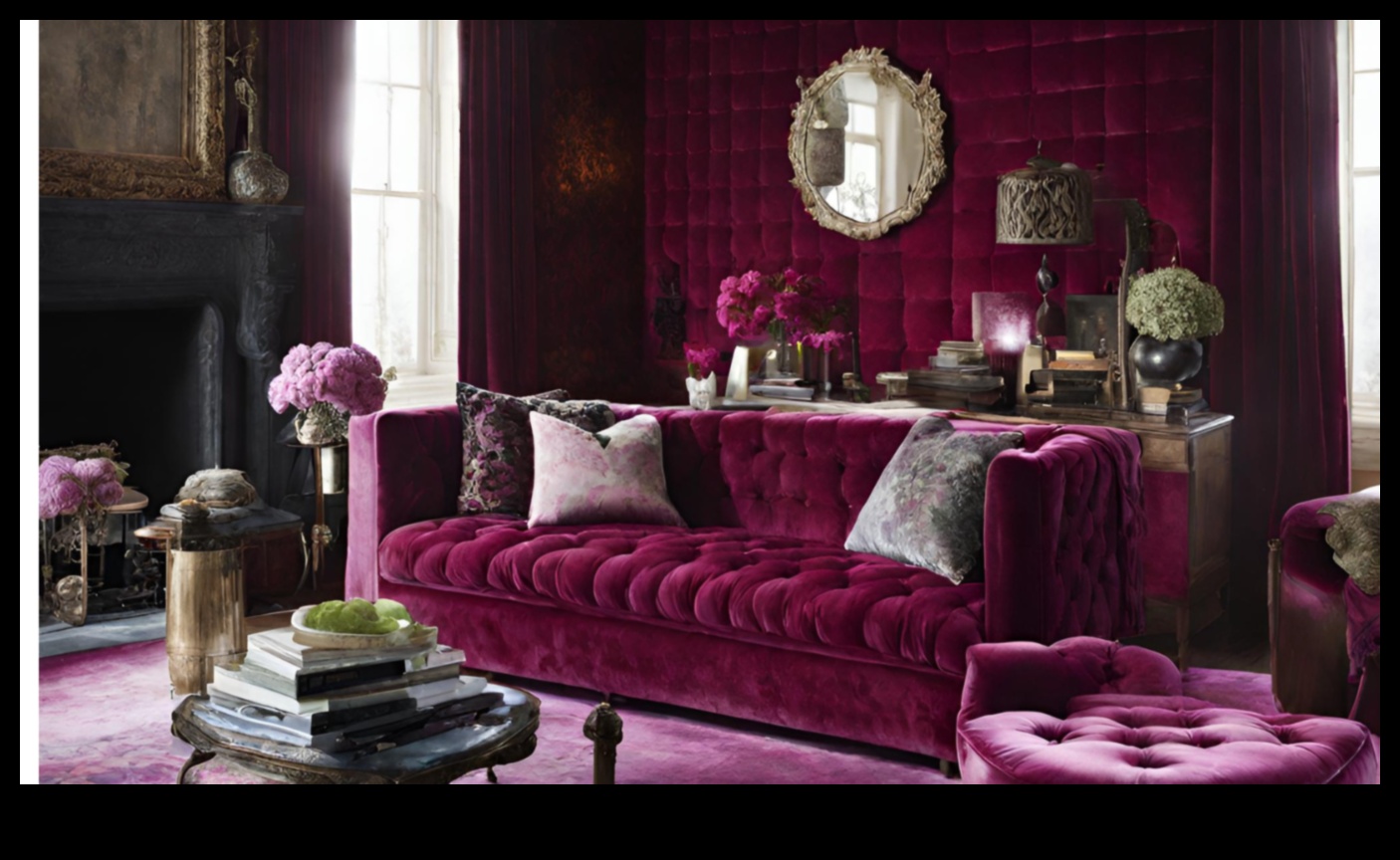 مخمل مفعم بالحيوية: قماش فاخر يخطف الأضواء