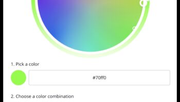 صياغة اللون: لوحة فنون الويب